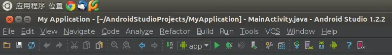 Genymotion icon in the Android Studio toolbar