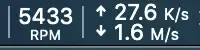 Real-time network throughput after changing DNS